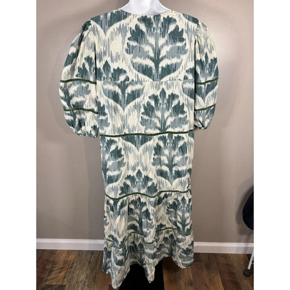 Olivia James The Label Georgia Dress - Damask Pine Size M OUT OF STOCK ONLINE - Picture 3 of 7